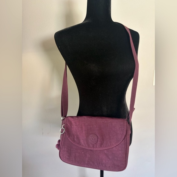 Kipling Burgundy Crossbody Bag - Picture 2 of 12